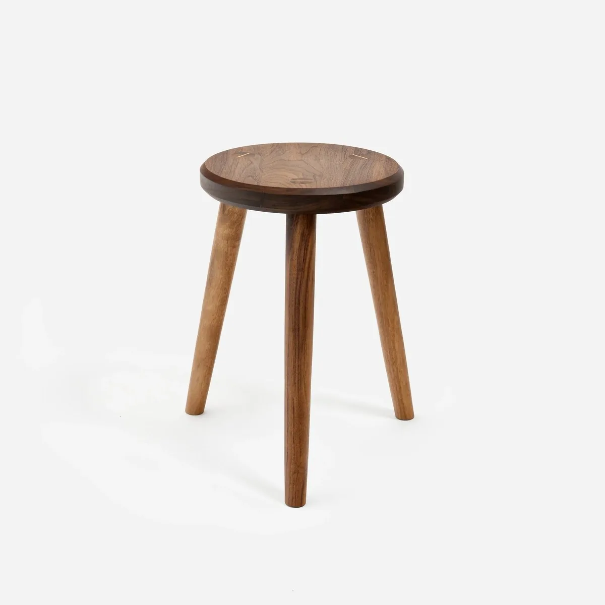 The Simple Stool, a three legged stool by Sustar Woodworks.